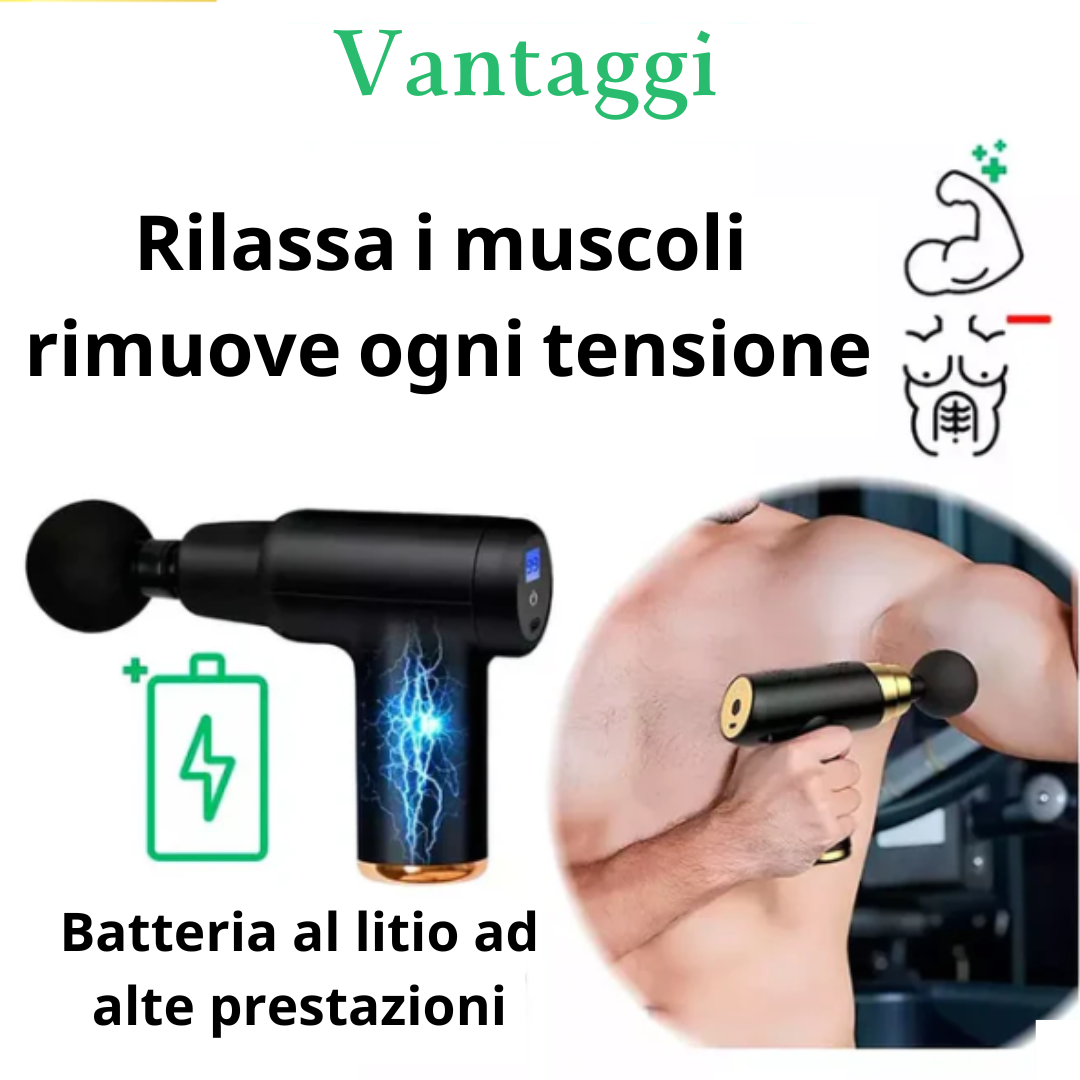 Pistola da massaggio portatile 4 in 1